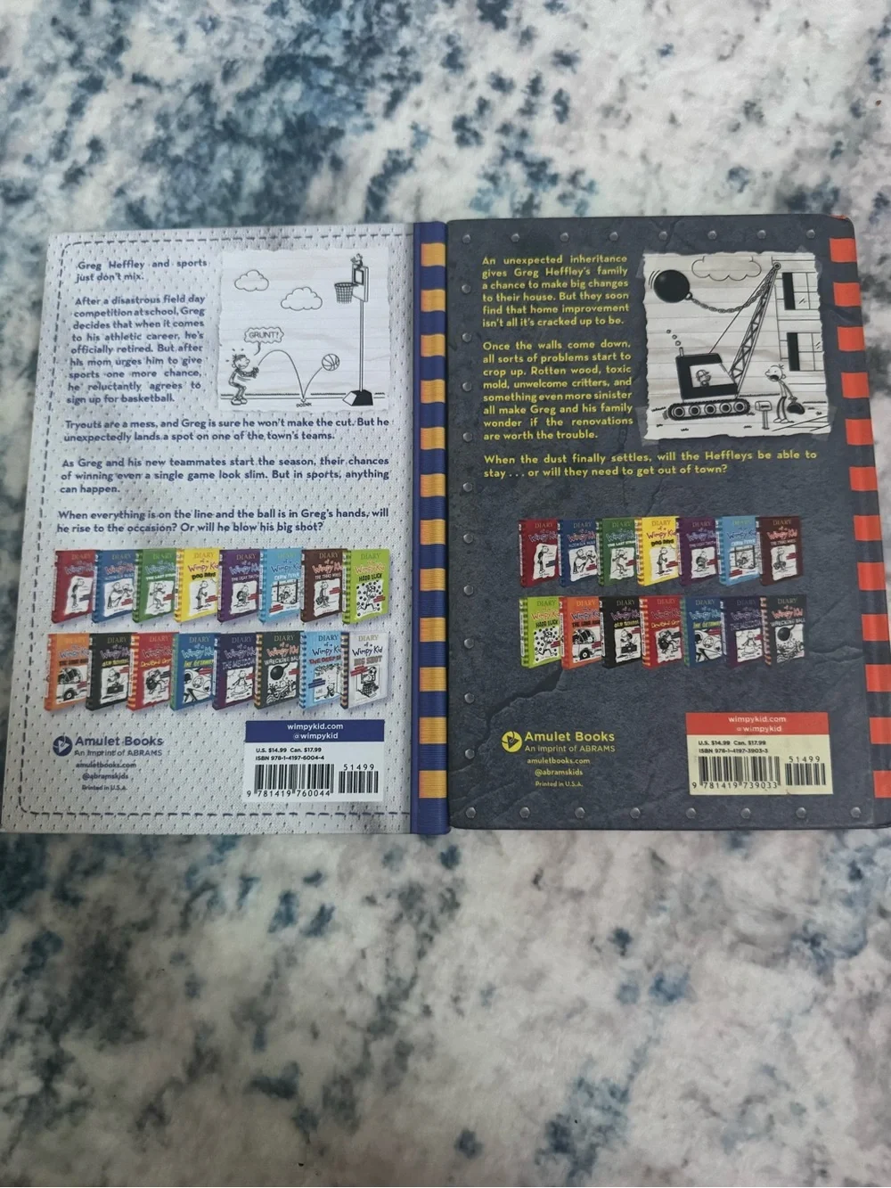 Diary of a Wimpy Kid Big Shot & Wrecking Ball Bundle hard covers